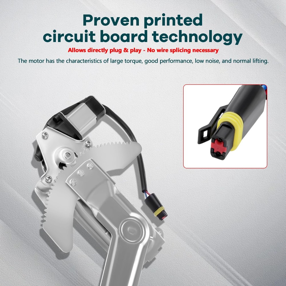 741-753 Front Driver Side Power Window Regulator with Motor