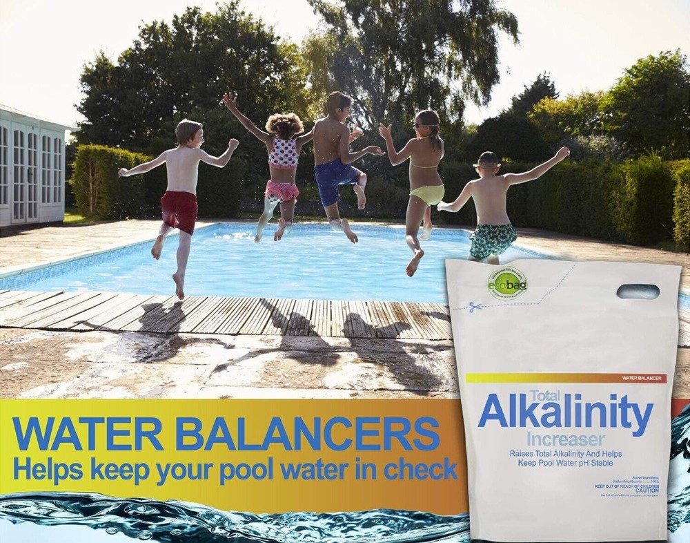 Swimming Pool Alkalinity Up Increaser Plus Sodium Bicarbonate- (Choose Quantity)