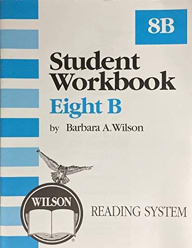 Wilson Reading System - Student Workbook Eight B - Paperback - GOOD
