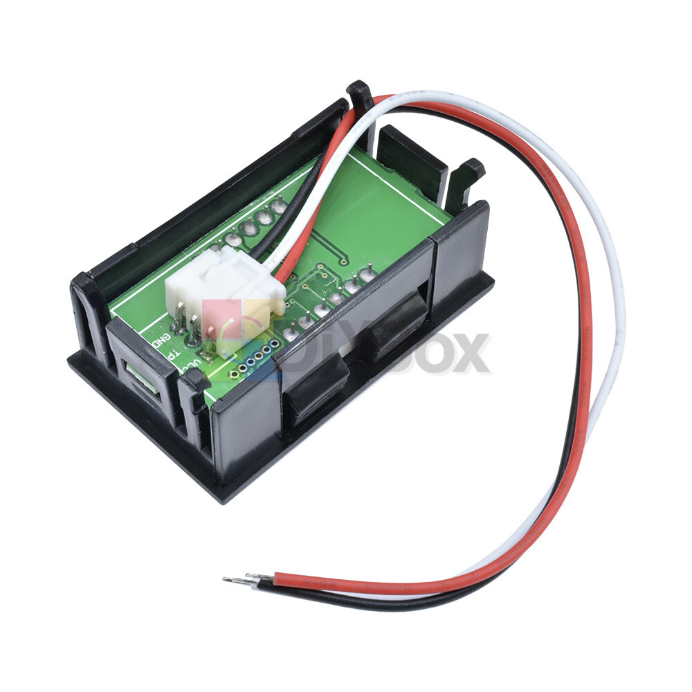Mini Digital Voltmeter Blue LED Display DC 0V to 99.9V 3 Wires Volt Panel Meter