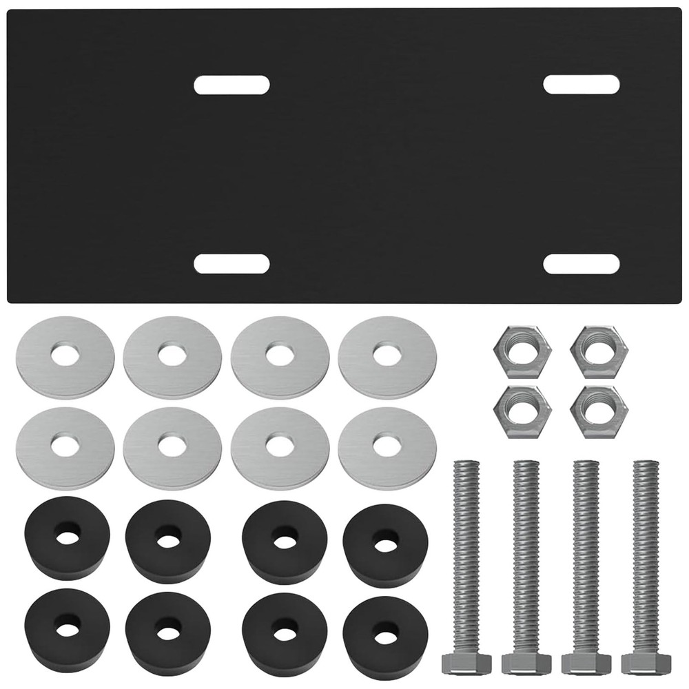 Mounting Plate Kit Compatible with Harb-or Freight Predator Engine Black