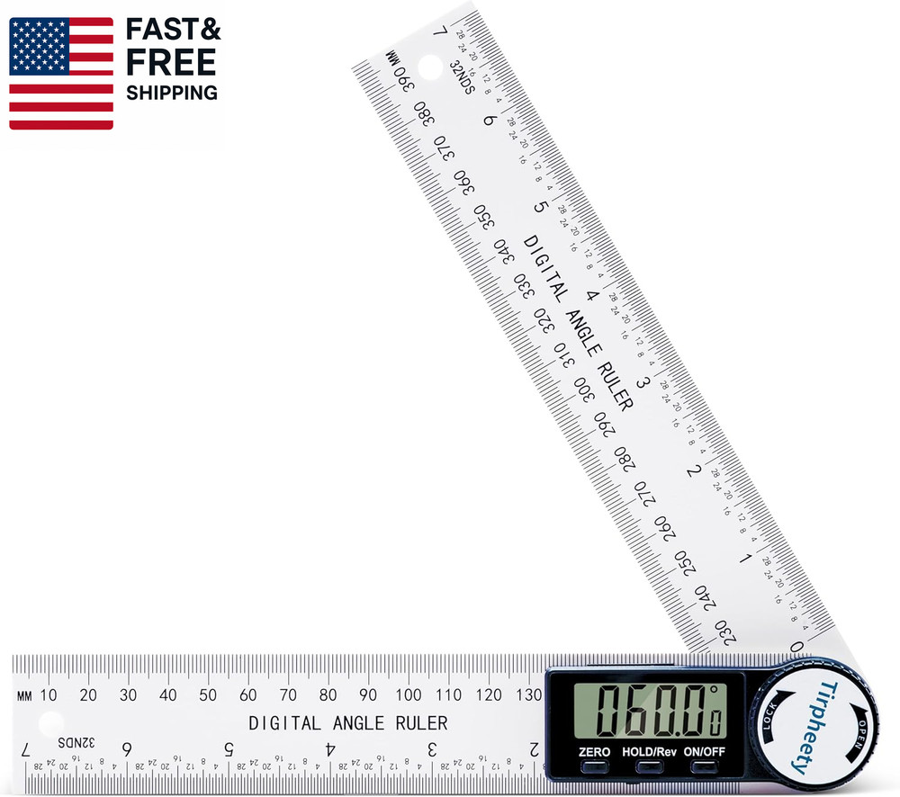 Digital Angle Finder Protractor, 3Rd Generation Quick Display Angle Gauge Ruler,