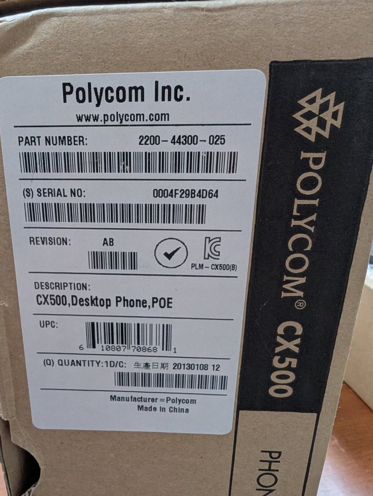 Polycom CX500 IP Phone 2200-44300-025