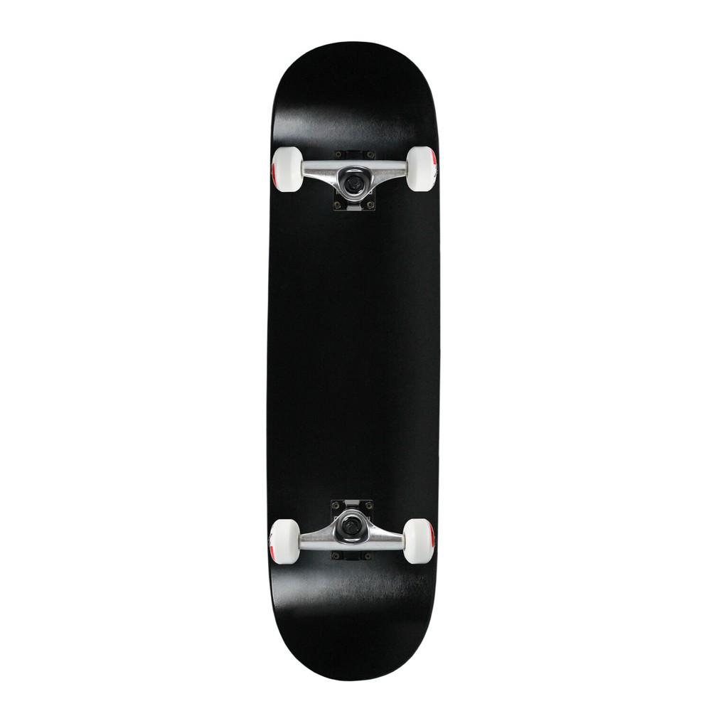 Moose Complete Skateboard Dipped Black 8.5" Silver/White Assembled