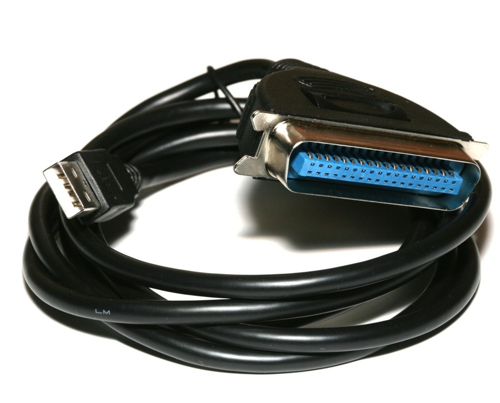 PCCABLES.com Parallel printer adapter USB-parallel - 5 ft  Centronics Free Ship