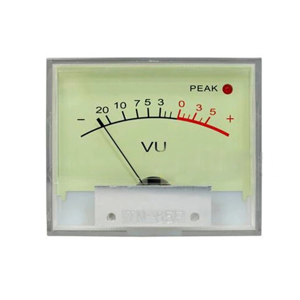 2pc TN-65 VU Panel Meters DB Level Header Detectors Chassis w Backlight+TS-VU003