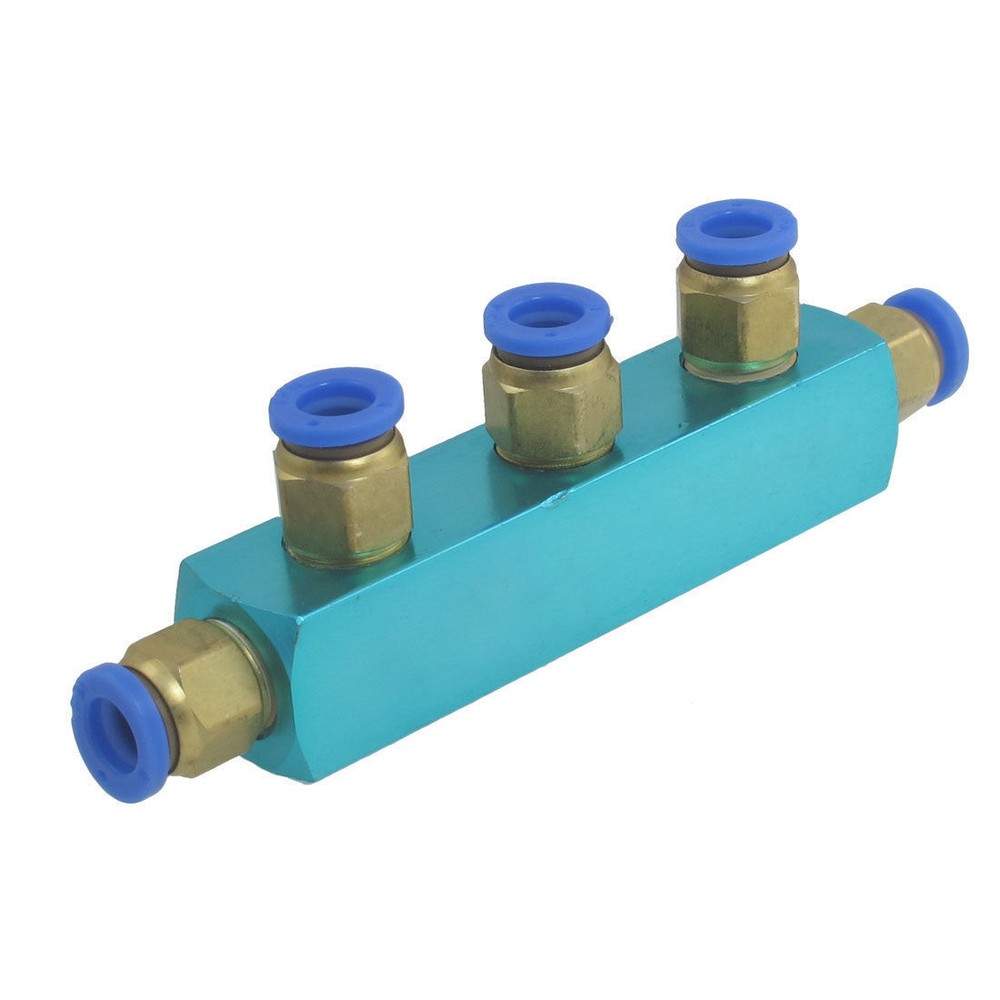 8mm 3 Way Push Fitting in to Connect Quick Coupler