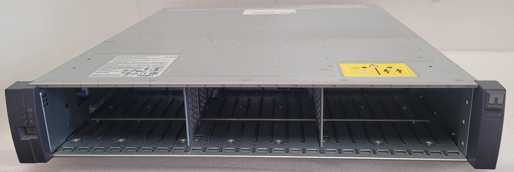 NetApp DS224C Disk Array Shelf w/ 2x IOM12 Controllers, 2x PSU, Rails