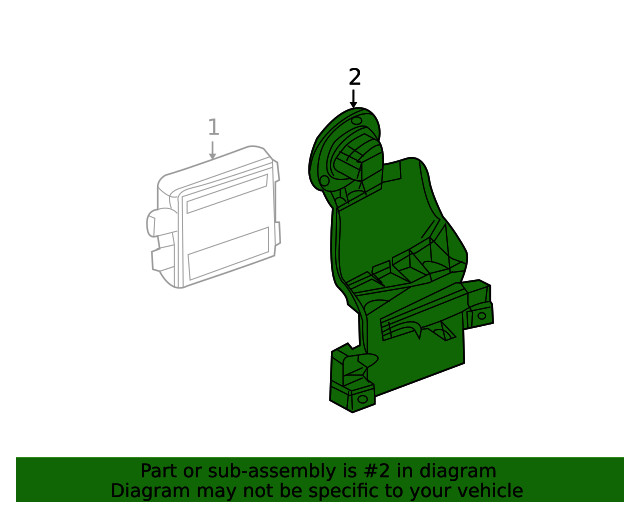 Genuine Ford Blind Spot Detection System Warning Sensor Bracket 9E5Z-14D189-A