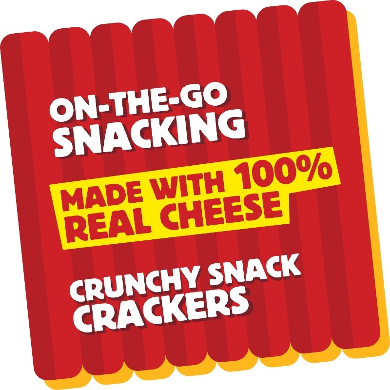 Cheez-It Grooves Sharp White Cheddar Crunchy Cheese Crackers, Snack Crackers