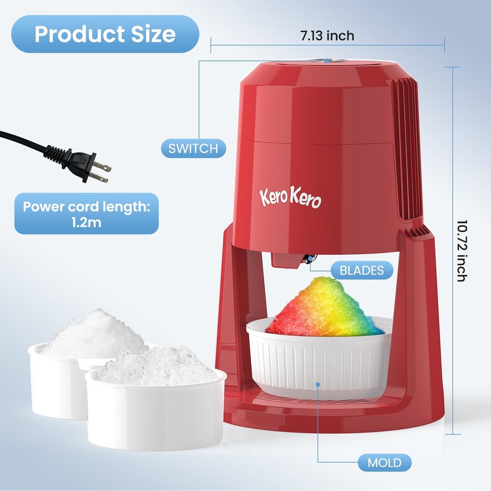 Professional Shaved Ice Machine: RX03 Electric Snow Cone Maker & ICEE Machine...