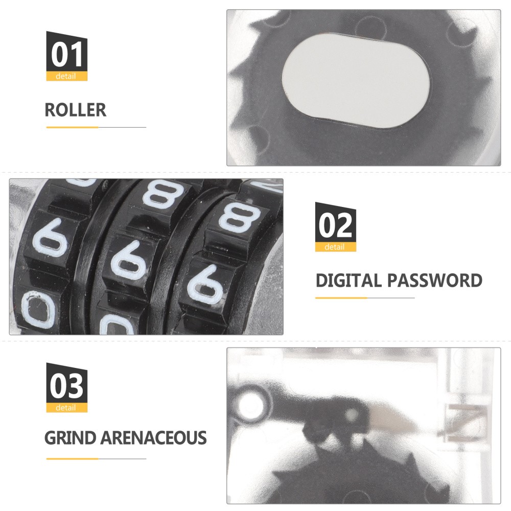 2 Count Anti Theft Handlebar Lock Combination for Snowboard Ski Cable
