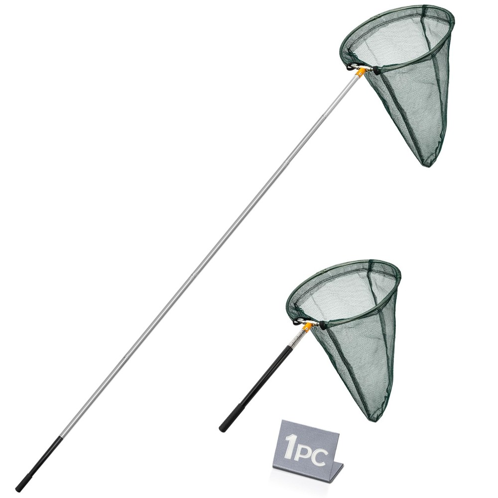 Professional Butterfly Net with 12" Ring, 20" Depth, Extendable Handle to 59"...