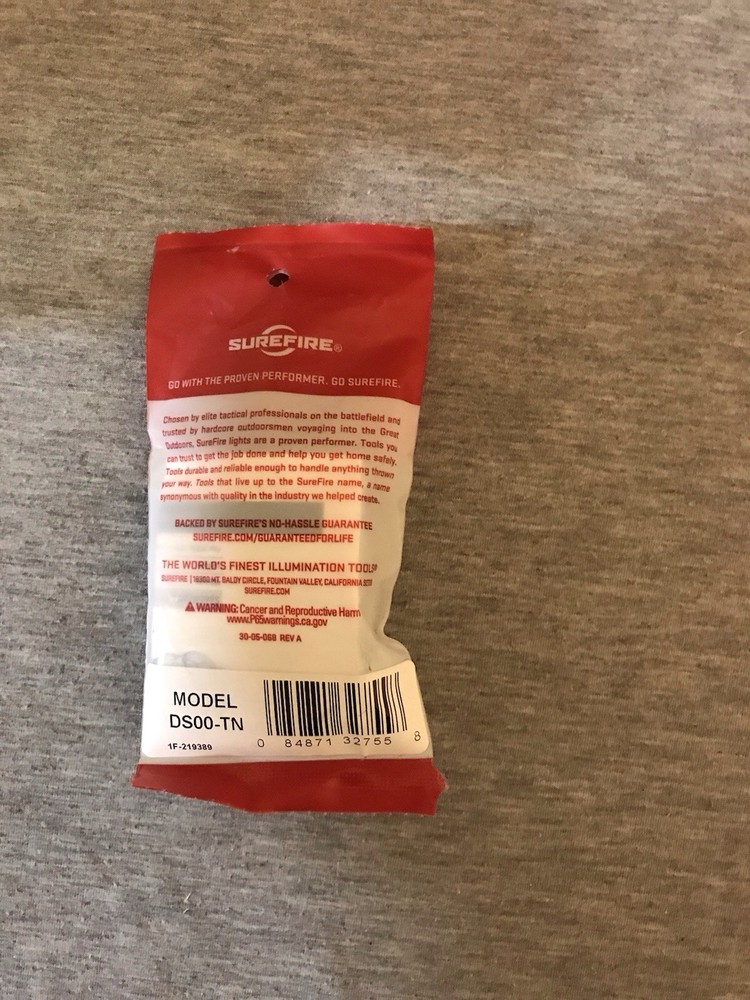 NEW - Surefire DS00 Scout Light Switch Assembly- Waterproof Switch Assembly