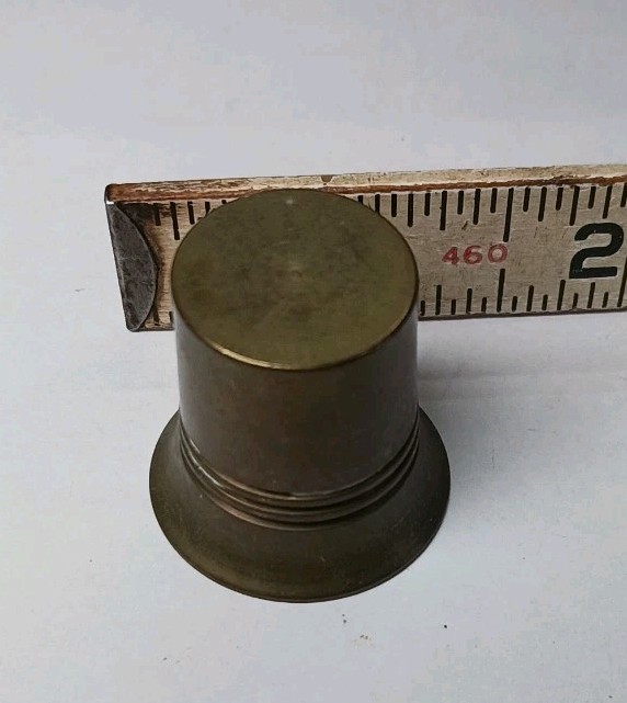 Vintage Solid Brass Jigger Mini Measuring Cup Barware 1.5” Heavy