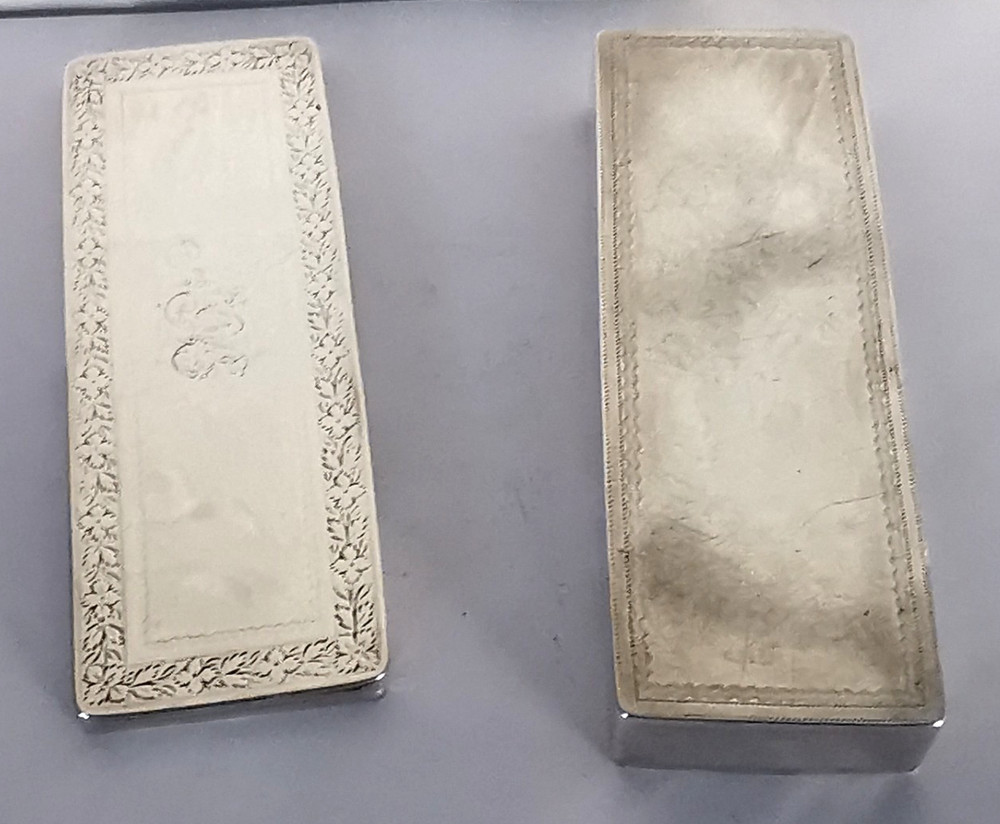 Large George III Scottish Solid Silver Jewel Box - Edinburgh 1818.