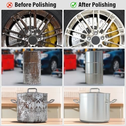 8" Airway Buffing Wheels for 4.5" Angle Grinder, 9PCS Buffer Polisher Wheel