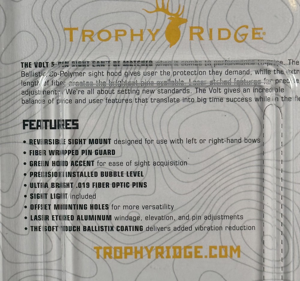 Trophy Ridge AS109 Volt 5 Pin Bow Sight