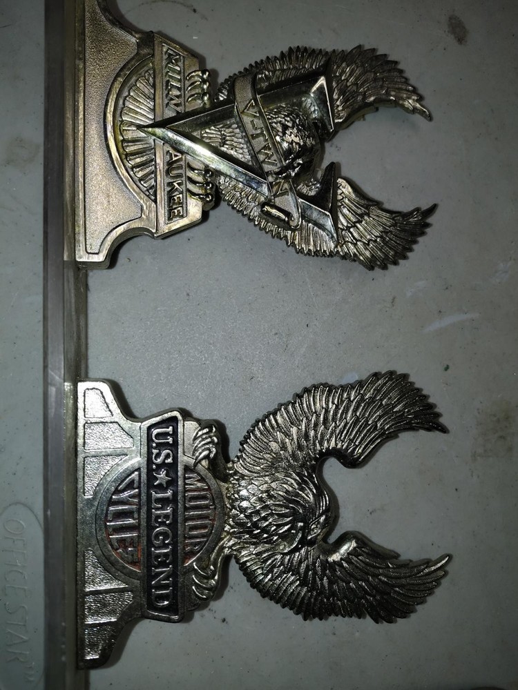 Harley sissy bar emblems/eagle 99.98 Each.