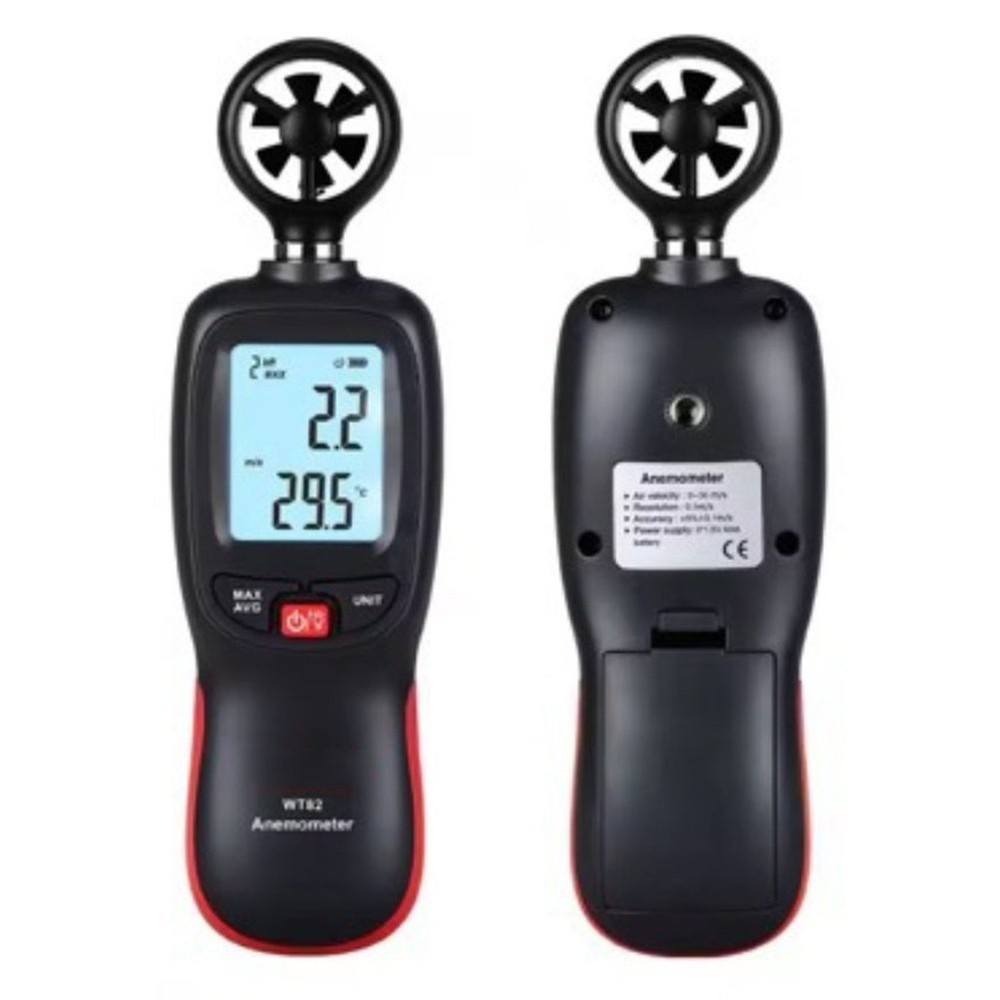 Handheld WT82 Digital Anemometer for Precise Wind and Temperature Data