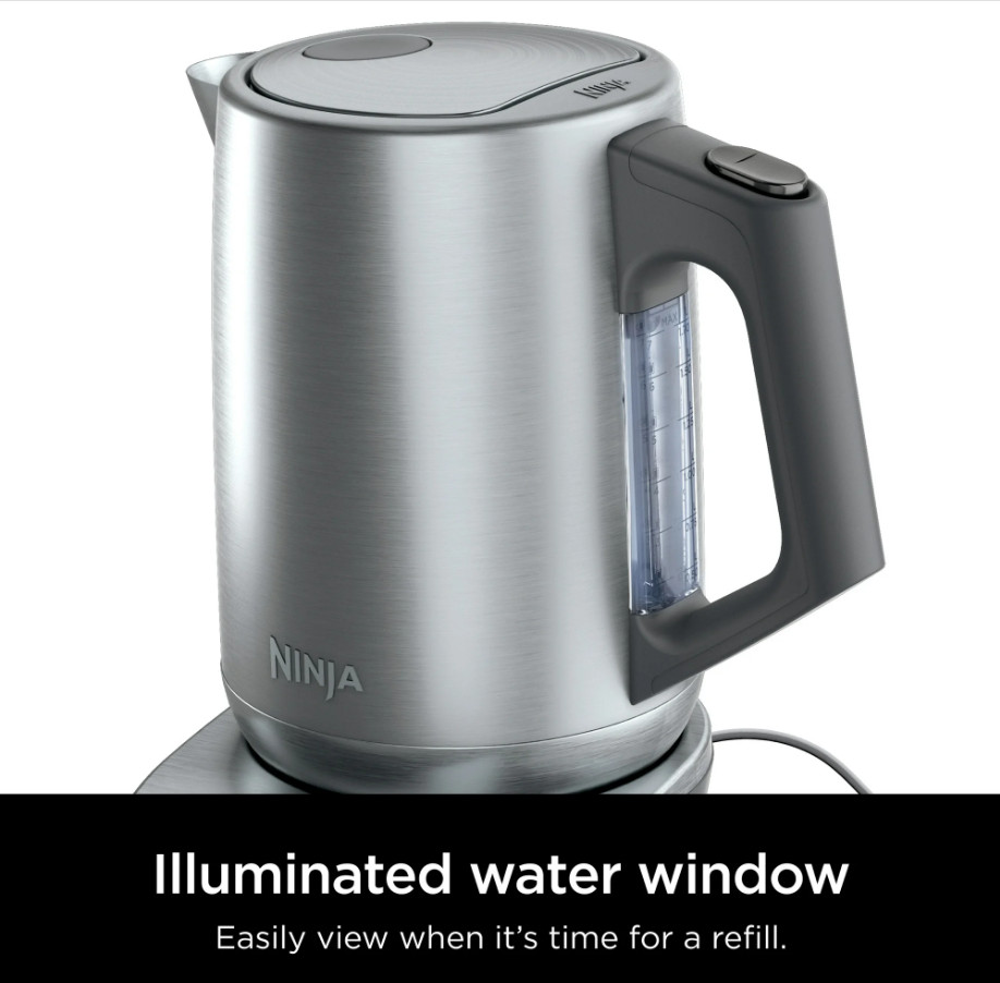 Ninja Precision Temperature Kettle Stainless, 7-Cup Capacity, Hold Temp Setting