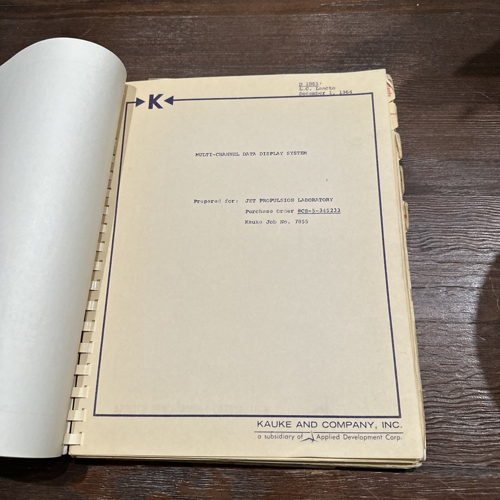 Kauke & Company Inc. Multi-Channel Data Display System Instruction Manual