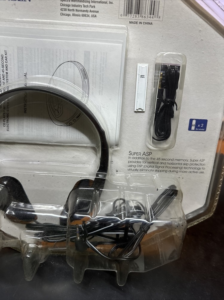 Vintage Jensen Personal CD Player W Programmable Memory Model CD-345lck Black