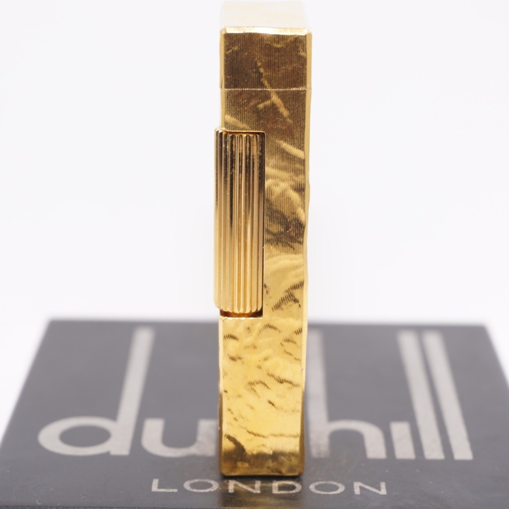 Dunhill Lighter Gold plate Silk Moire Pattern_Ultrasonically cleaned