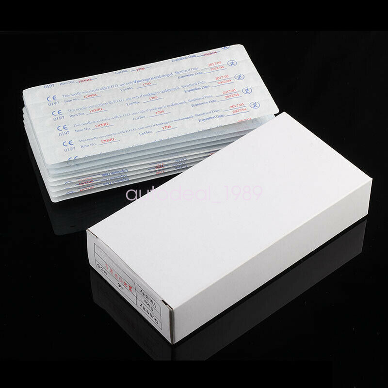 100Pcs Mixed 10 Models Bundle Tattoo Needles Tips Pins Lining Shading RL RS M1