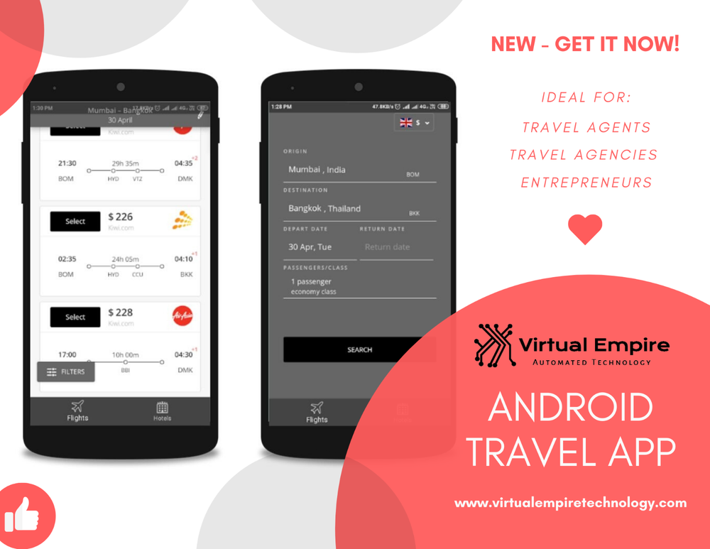 Android Travel App Business - Passive Income
