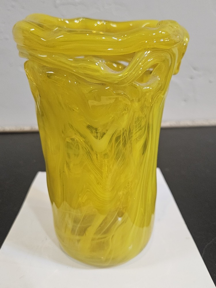 Wales Labeled Glass Vase
