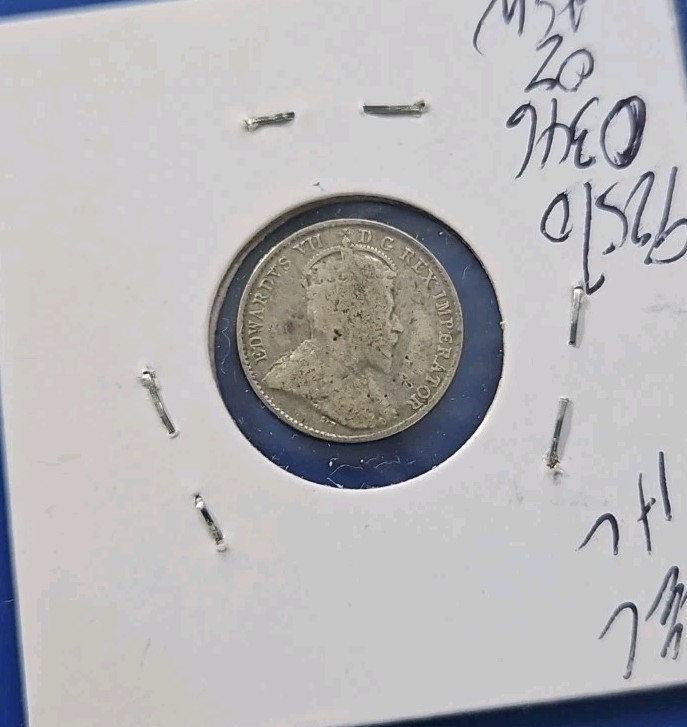 1902 Canada Silver 5 Cents (KM.#9)
