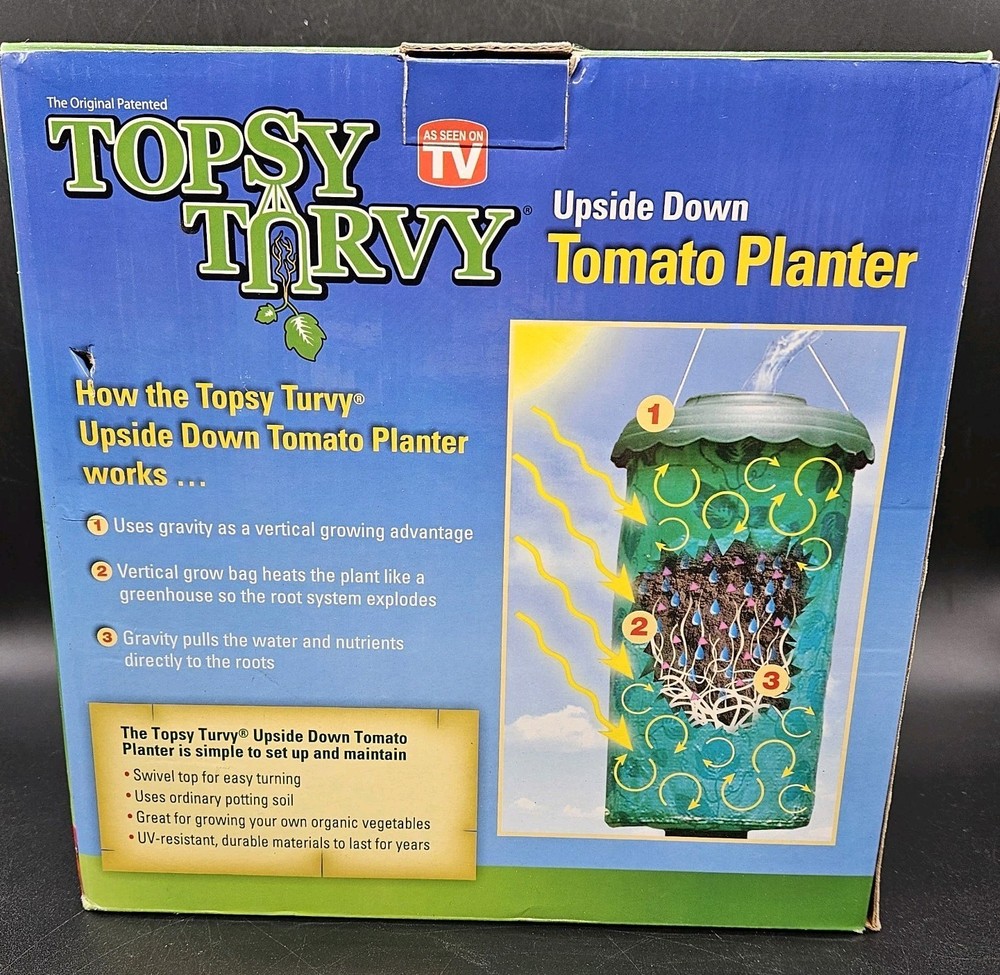 Topsy Turvy Upside Down Hanging Vegetable Growing System