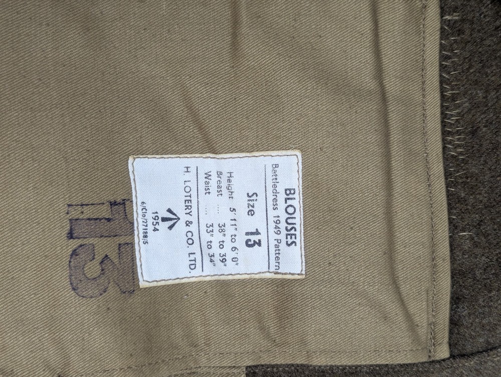 Grenadier Guards 1949 pattern Battledress Uniform Jacket IDd?
