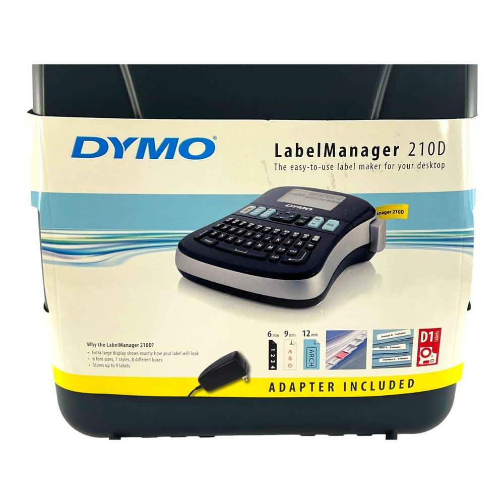 DYMO Label Maker Label Manager 210D Printer Case Bundle