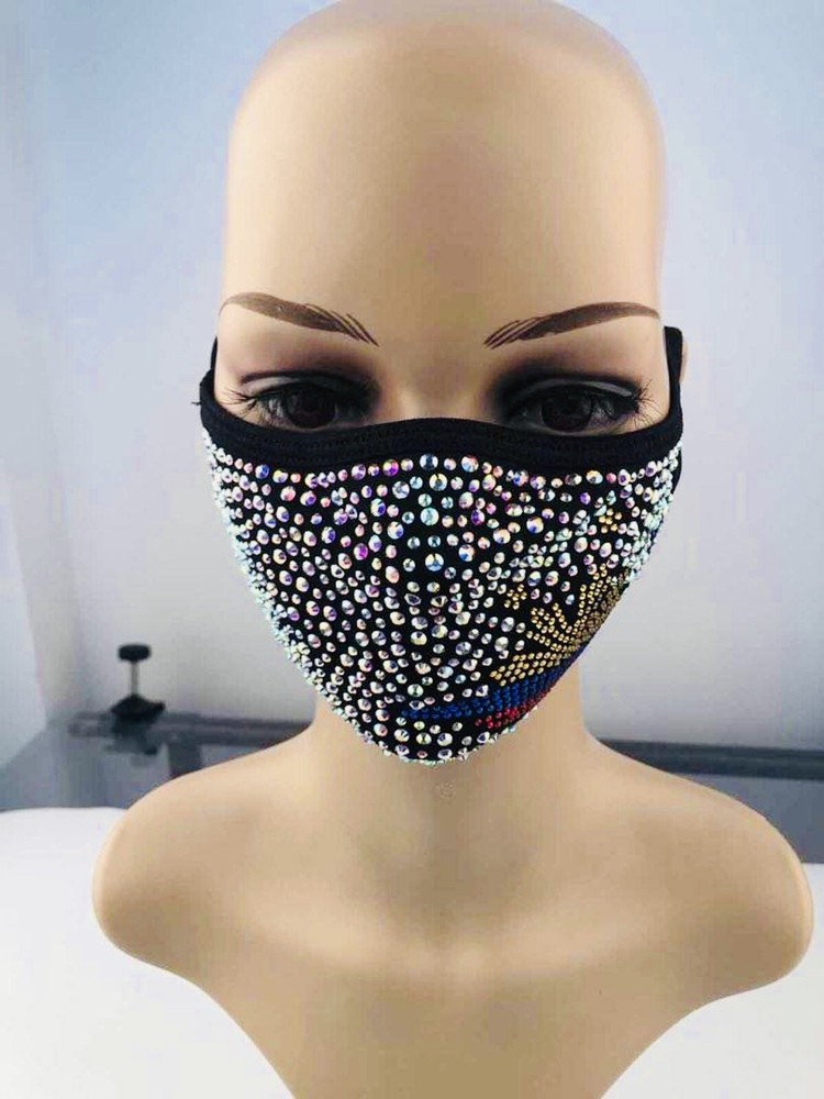 Pinoy Pride Rhinestone Bling Mask