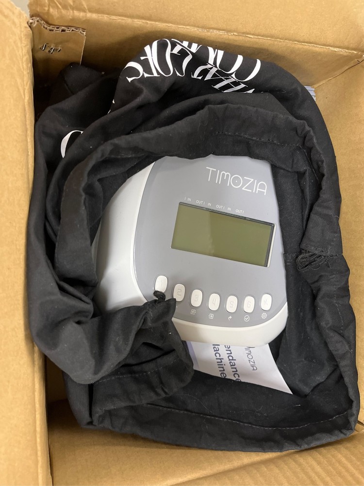 Time Clock with Passcode, Auto-Align Time Card Machine, 6 Punches per Day | Time