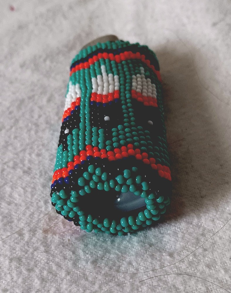 Bic Lighter Sleeve Beaded Native American Style Lighter Case Guatemala Beadwork
