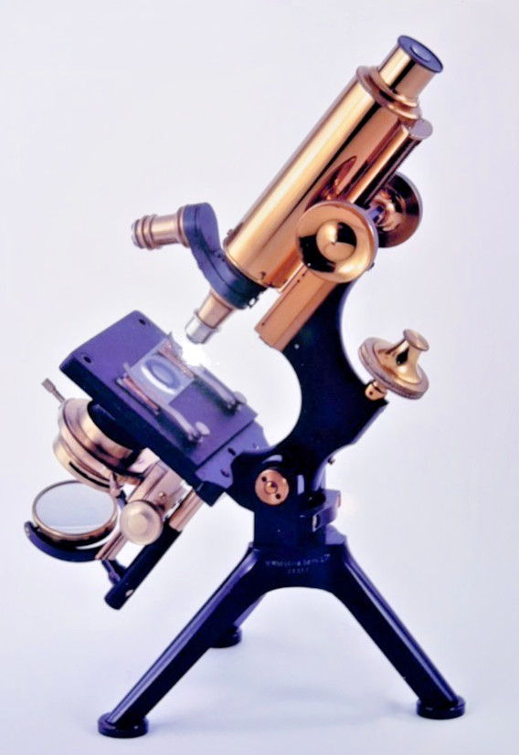 Antique Watson & Sons FRAM Tripod Microscope, #23337
