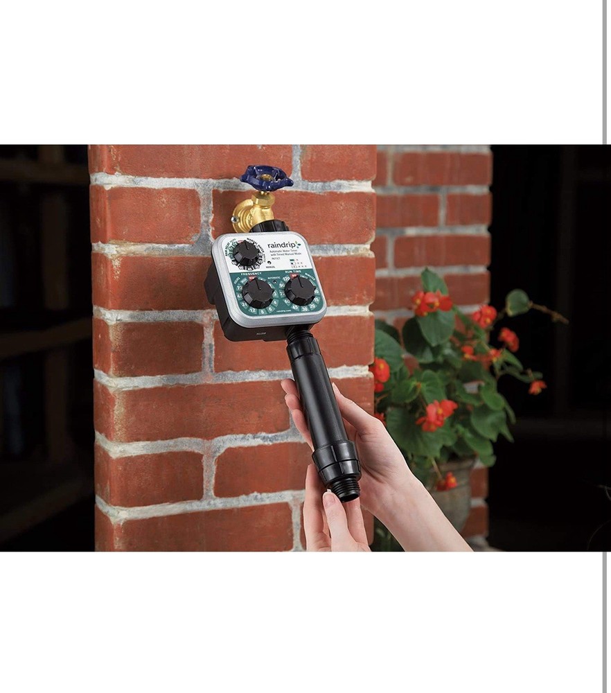 Raindrip Automatic Drip Irrigation Watering Kit with Customizable Timer