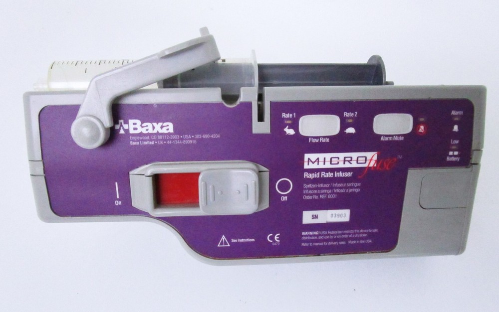 Baxa MicroFuse Dual Rate Syringe Infuser Pump