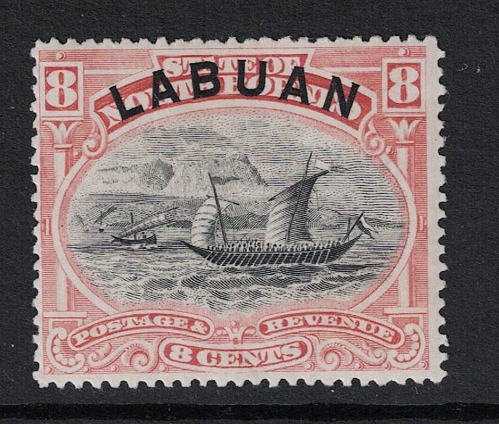 Labuan SG# 68 Rose Red Mint Hinged / Light Hinged - S20164