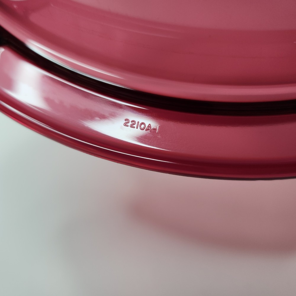 Vintage Tupperware TupperWave 5 Piece Cranberry Red Stack Cooker