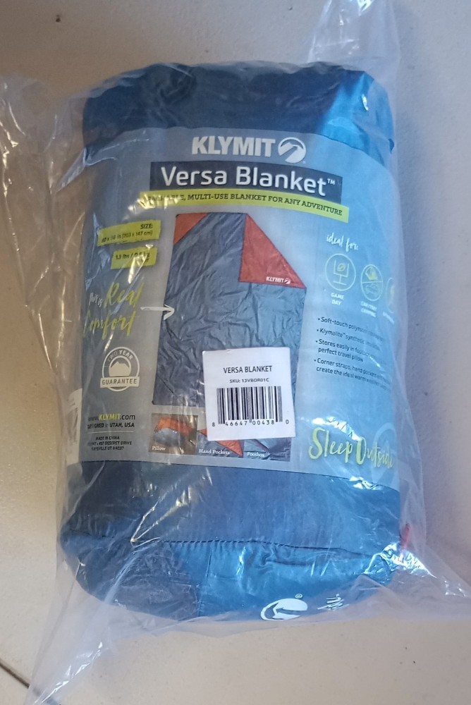 Klymit Versa Packable Camping Blanket & Comforter Lightweight