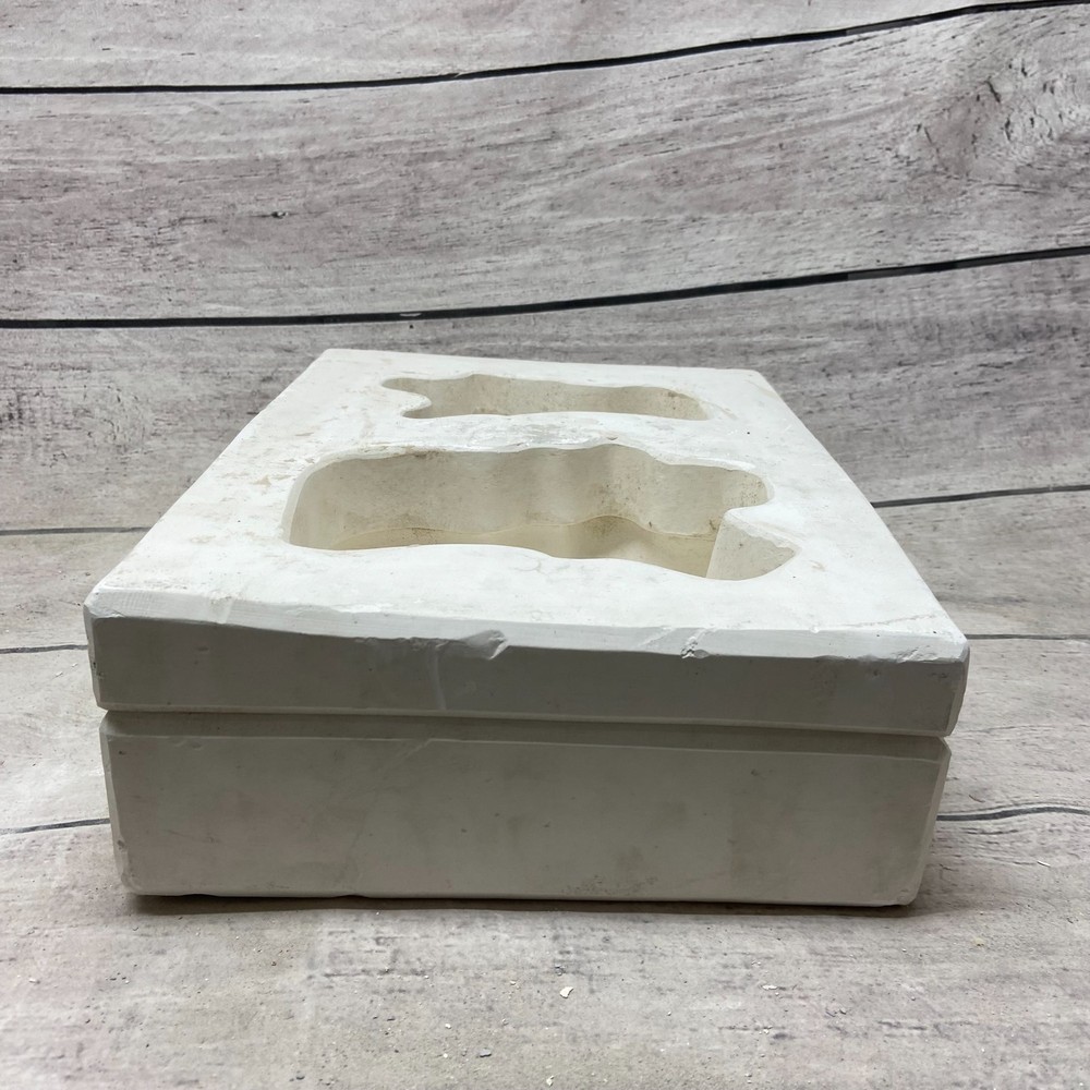 Glen View Ceramic Casting Mold Snowman Candy Box #78