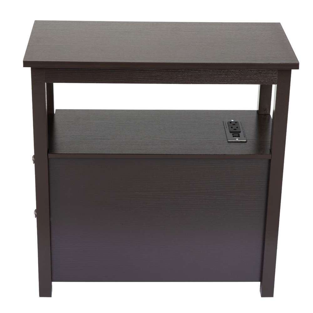 Transitional Nightstand Wooden End Table Bedside Table Kitchen Storage Cabinet