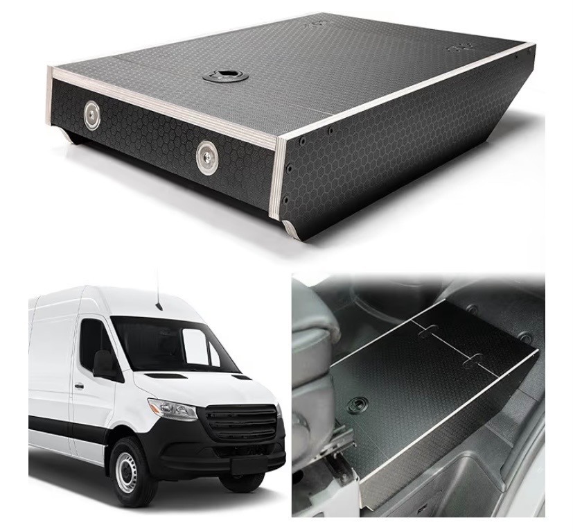 Sprinter Van footrest platform,Floor Extension, Floor Stool, Storage