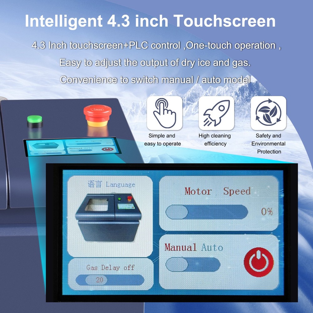 Portable Mini Dry Ice Blasting Machine Cleaning Machine For PCB Burrs Remove AU