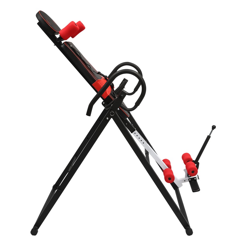 Heavy Duty Foldable Inversion Table Back Pain Relief Stretcher Machine 330LBS