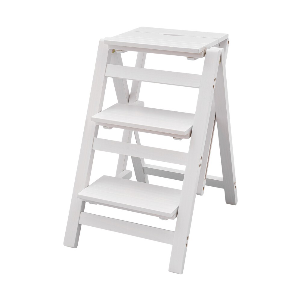 22.44*16.33*25.6 in Trapezoidal Step Stool, 3 Step Ladder, Folding Step Stool